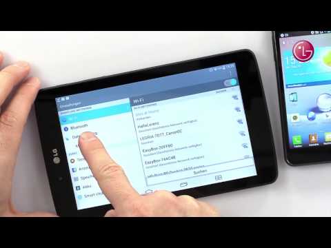 LG G Pad Tablet - 07 Surfen übers Smartphone - mobiler Hotspot