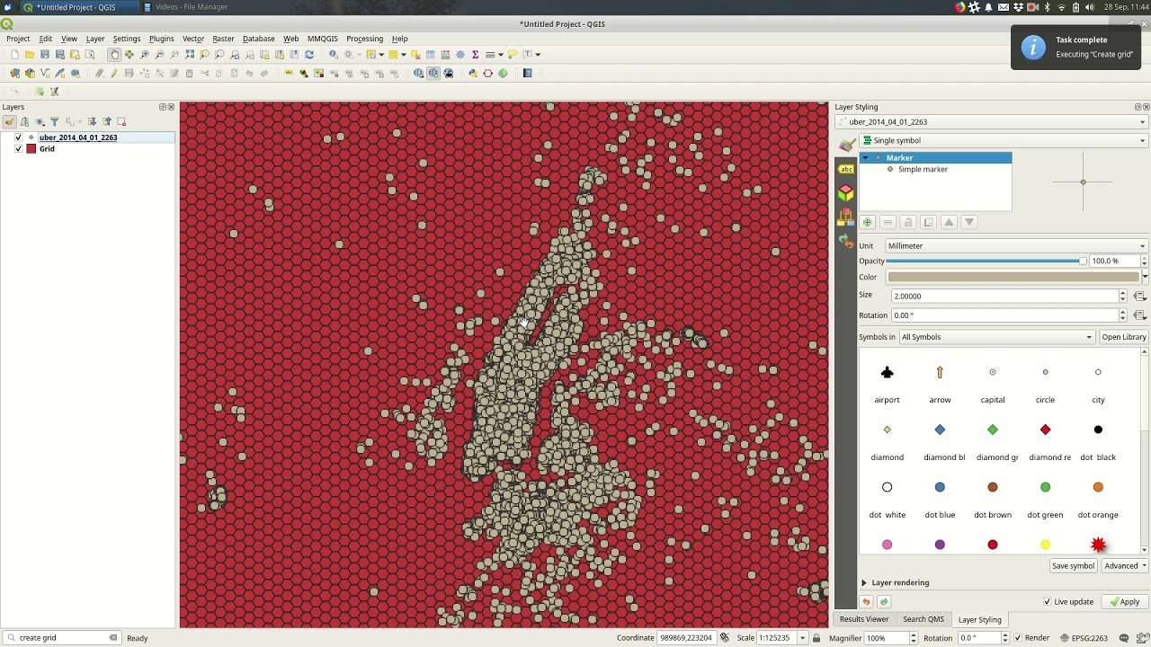 QGIS 3: Hexbins