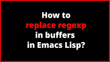How to replace regexp in buffers in Emacs Lisp? | re-search-forward - replace-match