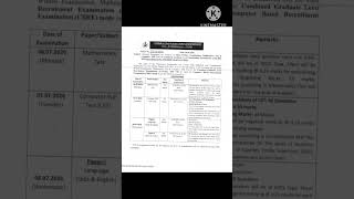OSSC CGLRE 2025 Main Written exam notice Release 2026