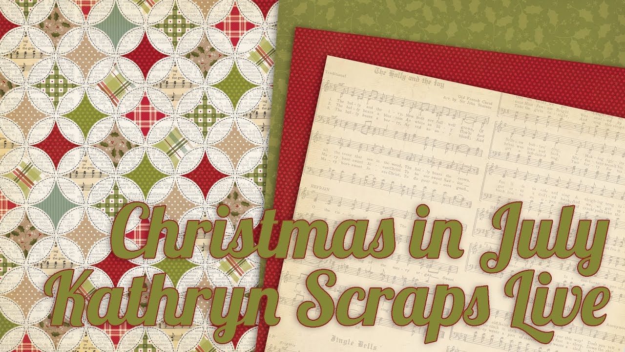 Kathryn Scraps Live | Christmas in July | December Daily Paper Bag Album | Part 8 | Pockets scrapbooking tarjetas