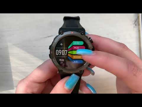 Розумний смарт годинник Smart Storm Cyber Orange з Bluetooth, вимірюванням здоров’я та 2 ремінцями, видео 3