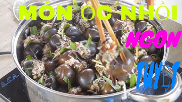 How make stuffed snails/Nuôi ốc bươu đen từ trứng và món ốc nhồi ngon tuyệt
