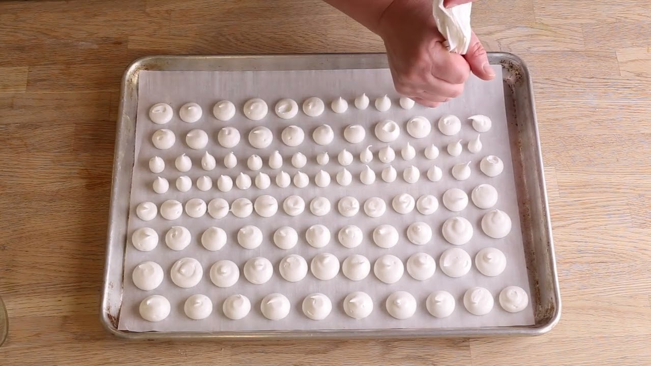 Making Meringue Mushrooms