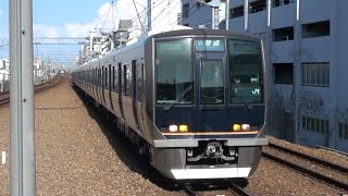 201C 普通 西明石行 JR西日本 321系D35⑦検査明け さくら夙川駅 到着 2023年8月1日(火)撮影