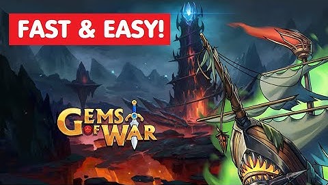 Gems of War Tower of Doom team! NO MYTHIC fast best gameplay strategy?