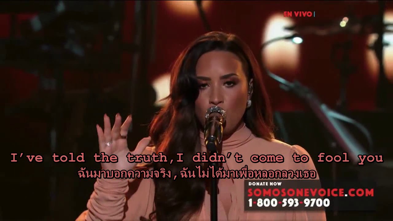 Demi Lovato - Hallelujah Live at SOMOS - Sub Thai  ENG Lyrics แปลเพลงสากล ซับไทย อังกฤษ