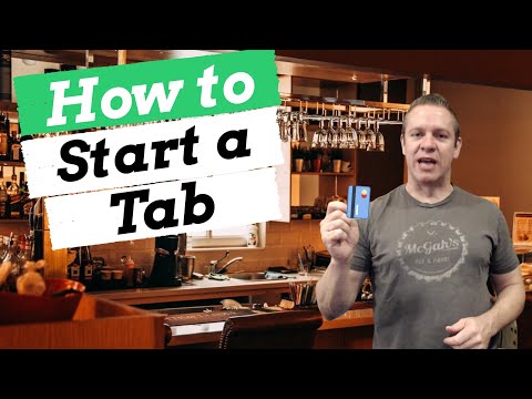 Become a Bartender - How to Start a Credit Card Tab