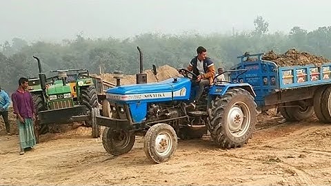 Eicher 557 stuck in deep soil | Sonalika 750 DI | Digital unload facility of tractor | New hydraulic