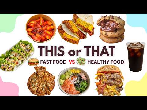 Fast Food vs Healthy Food: Ultimate Food Battle 😭🍔🥗 | This or That