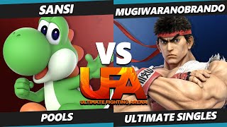 UFA 2023 - Sansi (Yoshi) Vs. MugiwaraNoBrando (Ryu) Smash Ultimate - SSBU
