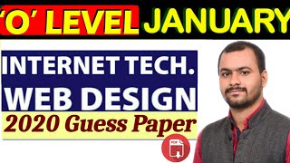 O level Guess paper|M2R4 Internet Technology and Web design |O Level Exam January 2020|O Level Exam