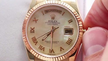 How to Set Day & Date on Double QuickSet Rolex Day-Date