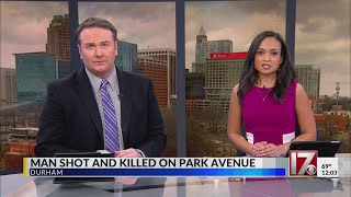 Man killed in shooting on Park Avenue in Durham