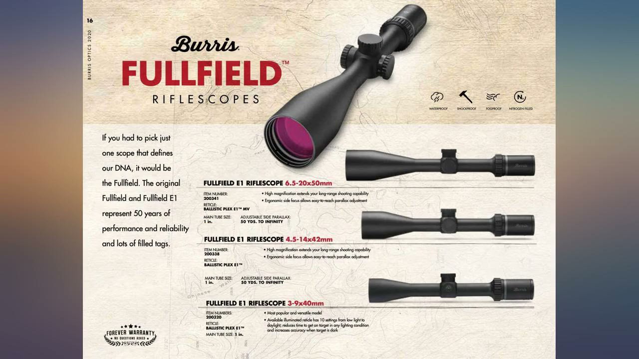 Burris Fullfield E1 Hunting Rifle Scope Review Youtube
