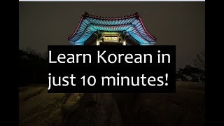 Learn to Read Korean in just 10 minutes
