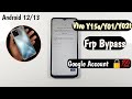 Vivo Y15s/Y01/Y02t Frp Bypass Android 12/13 Update 2026| V2125 Google Account Unlock | Easyshare fix