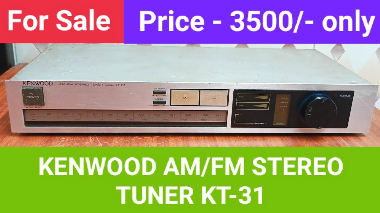 KENWOOD AM/FM STEREO TUNER KT-31 Nice Performance Contact No