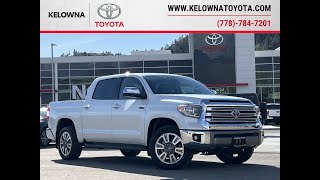 Alpine White 2021 Toyota Tundra 1794 Edition Review Kelowna BC - Kelowna Toyota