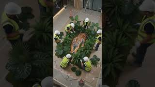 🐅 Tiger Jungle Floor Transformation | Wild 3D Jungle Epoxy Flooring Timelapse 🌿✨