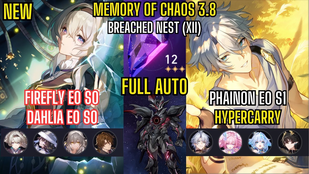 FULL AUTO - Firefly E0 S0 Super Break & Phainon E0 S1 Premium | Memory Of Chaos 3. Honkai Star Rail