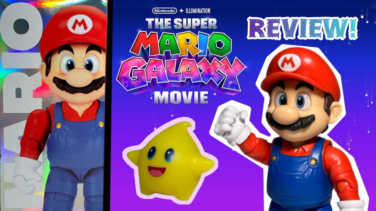 The Super Mario Galaxy Movie - 5 inch Action Figure Series – Mario Figure with Luma Star Review.