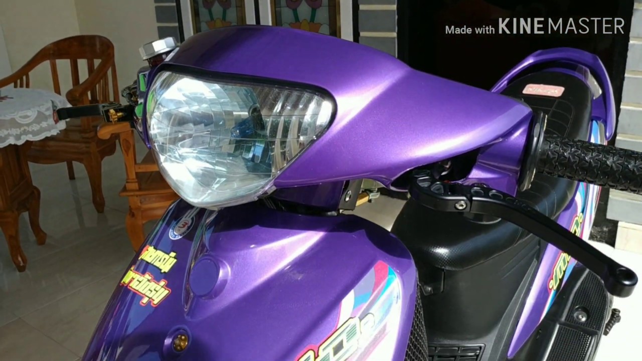 Upgrade Mio Sporty Thailook Style Versi Purple Youtube