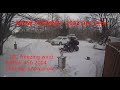 Yamaha Kodiak 450 2004 plowing snow on 2022 Dec 24th in freezing cold wind