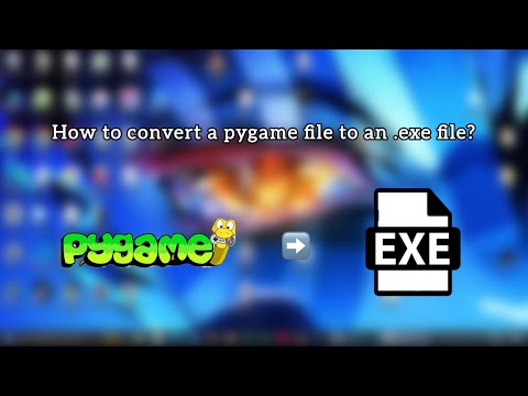 How to convert pygame to exe #pygame #exe #laptop #python 