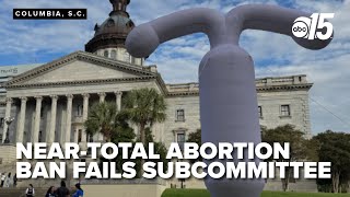 Near-total abortion ban, Senate Bill 323, fails to advance out of subcommittee in South Carolina