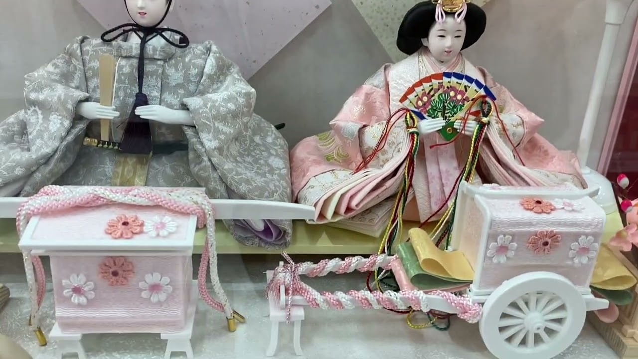 Getting ready for the Dolls Festival in Central Japan
