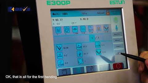 E300P press brake system basic operation Part THREE
