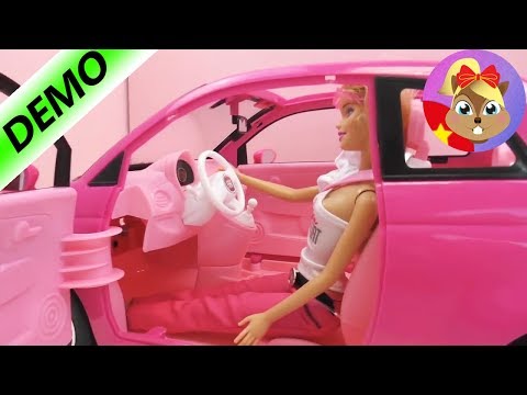 Xe hơi màu hồng sành điệu của búp bê Barbie