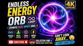 ⚡ Endless Energy Orb Loop 🔮 Hypnotic Glow (4K)
