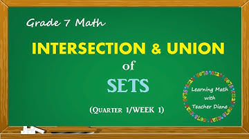 Intersection and Union of Sets || Grade 7-Math