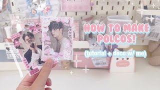 How to Make Kpop Polcos + Photocards at home (using canva) diy polaroids + kpop deco with me |