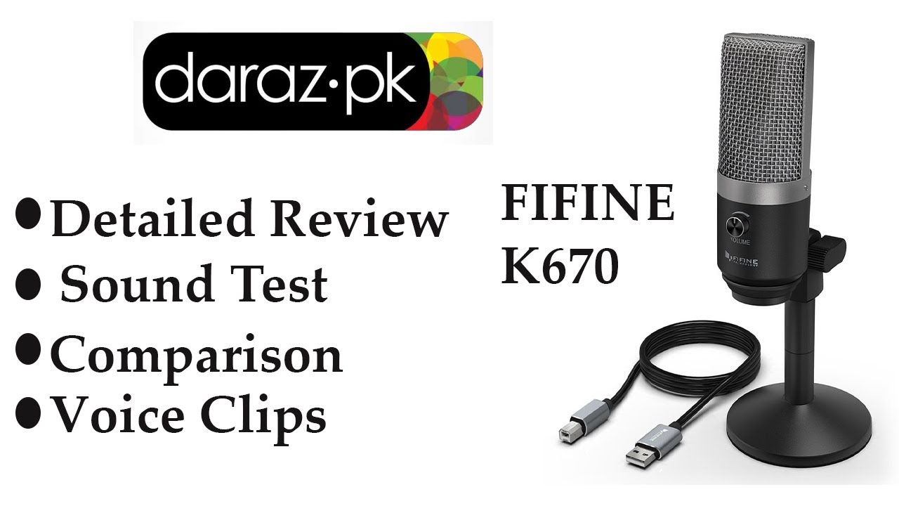 fifine k670 condenser mic from daraz.pk YouTube