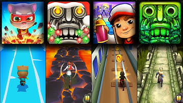 Talking Tom Hero Dash Vs Temple Run 2 Holiday Havoc Vs Subway Surfers Chicago Vs Lost Jungle - Games