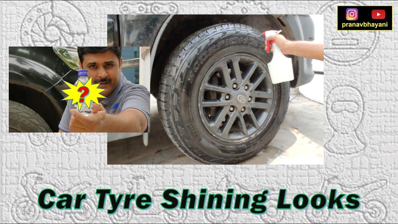 Car Tyre Shining Looks - Glycerine mix with water 