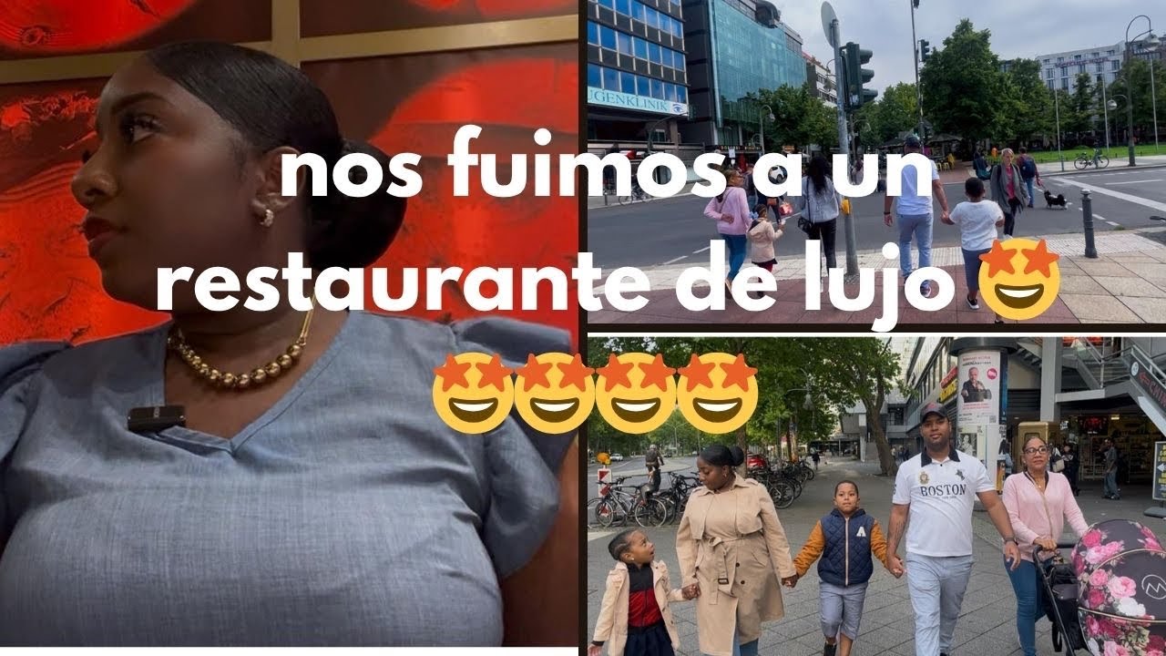 Nos fuimos a un restaurante de lujo 🤩 // #centrocomercial #restaurant #berlin 