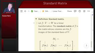 202.A2 Standard Matrix of a Linear Transformation