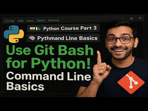 how to use git bash command line | Python course in Hindi Urdu Part 3