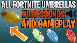 How To Get The Founders Umbrella In Fortnite Battle Royal - all fortnite victory umbrella gliders season 1 8 with gameplay and s!   ound founders umbrella duration 5 00