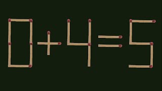 Fix The Equation By Moving 2 Sticks Hard Matchstick Puzzle