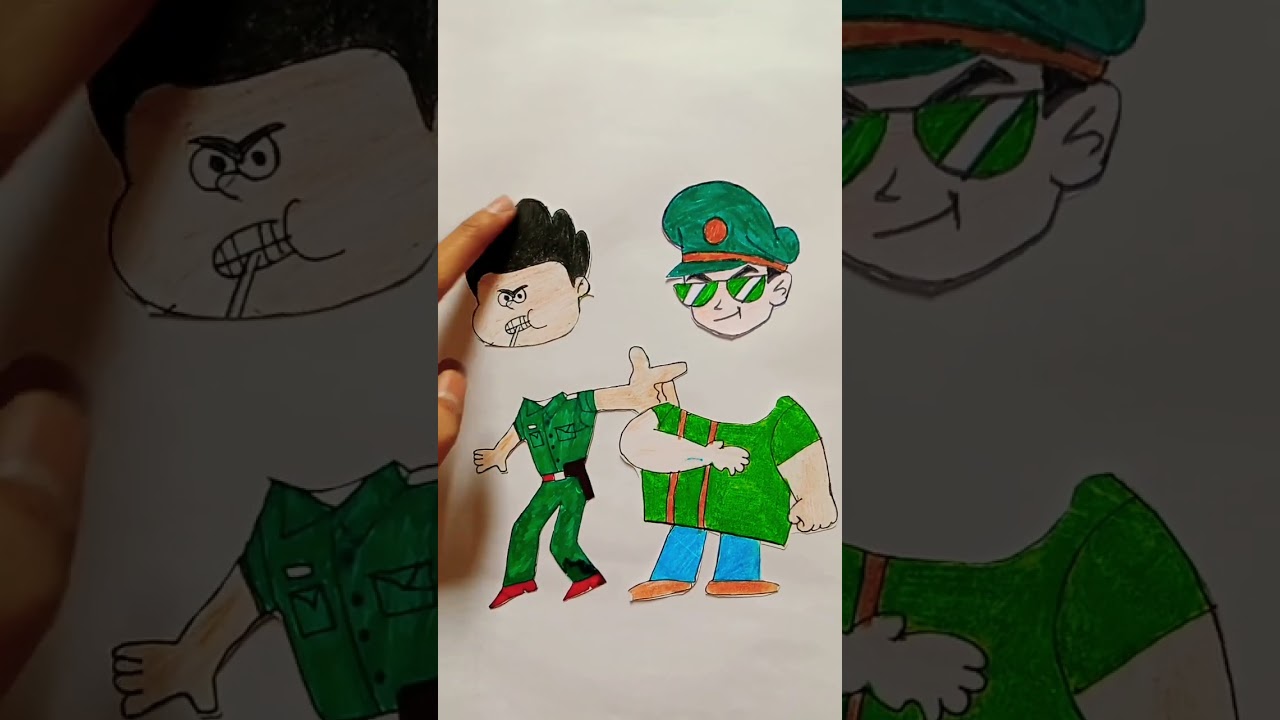 Lucky 💚 little Singham funny face Exchange 🤣🤣