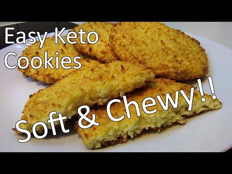 Super Easy Keto Cookies - With Shredded Coconut & Cream Cheese - KetoKookin'