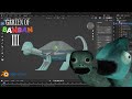 Remaking TAMATAKI &amp; CHAMATAKI in 3D using Blender | Garten of Banban 3 |Drawing Tamataki &amp; Chamataki