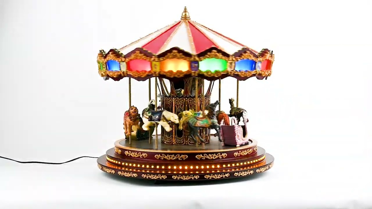 Mr. Christmas Marquee Deluxe Carousel in Pot of Gold Auctions