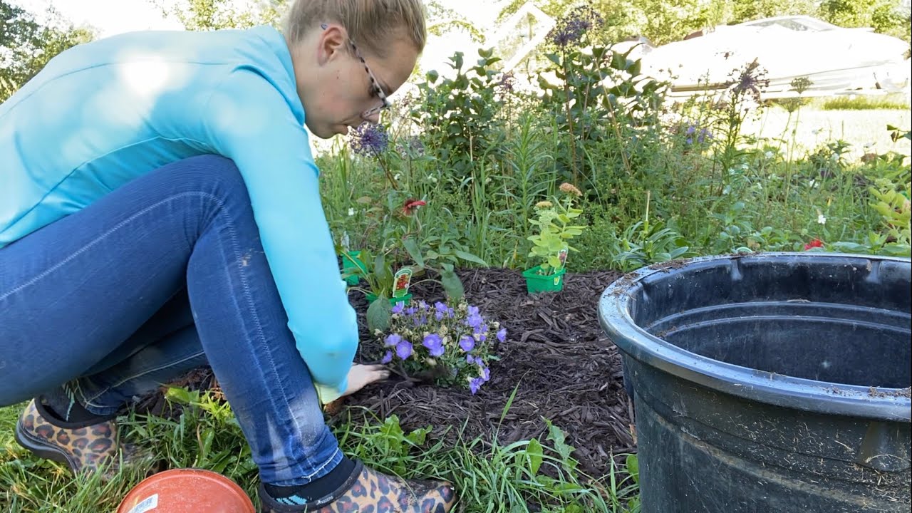 Creating A New Flower Bed! Planting 56 Perennials! Simply Bloom YouTube