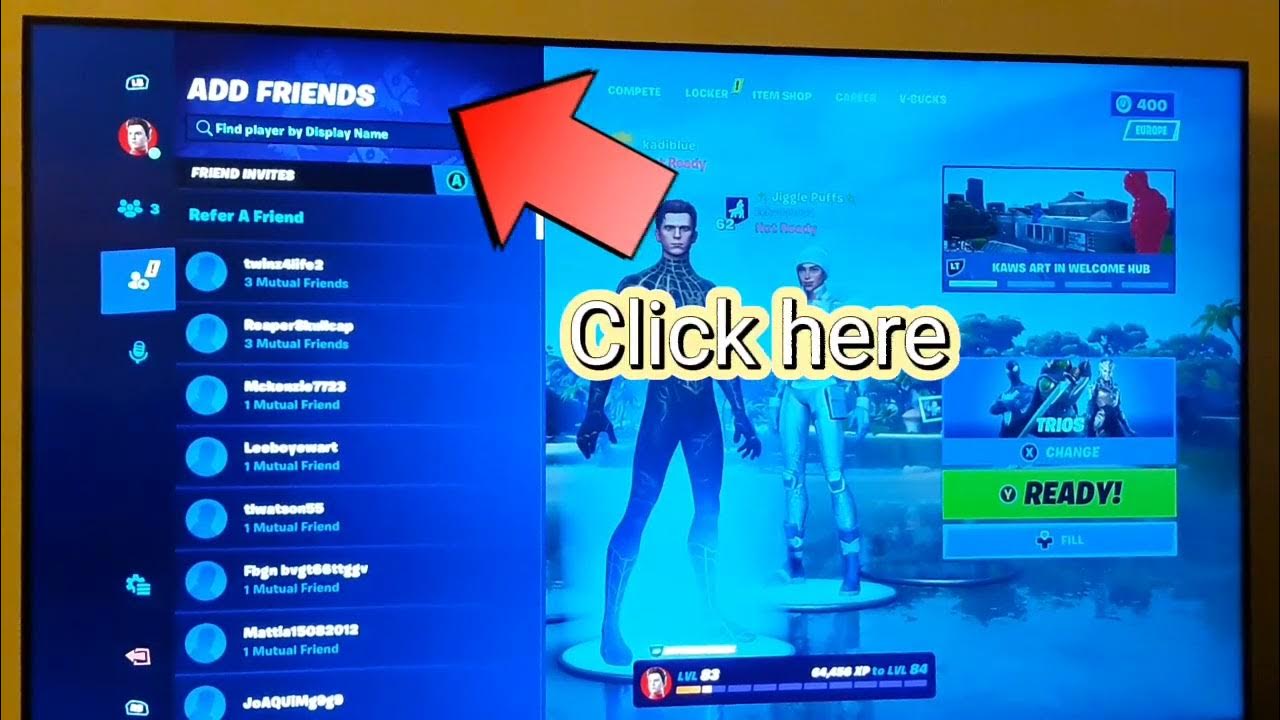How to add friends on Fortnite (Xbox) YouTube